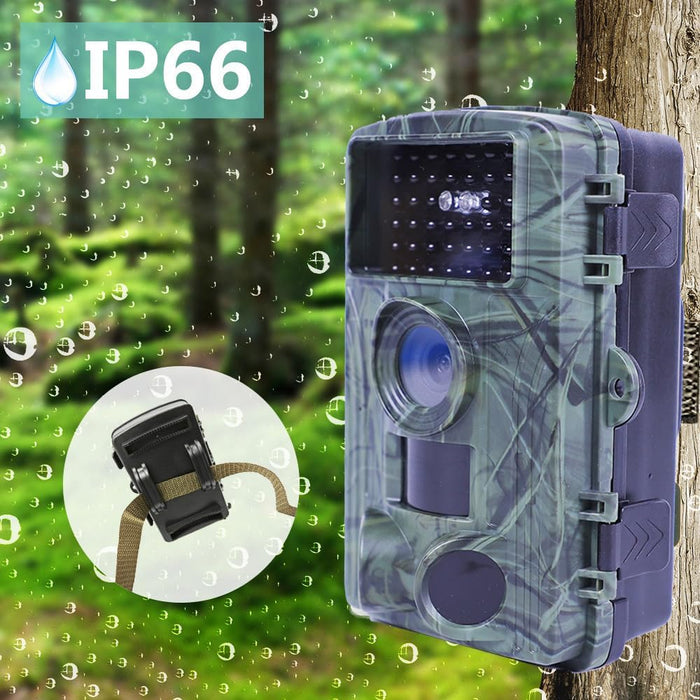 8K 60MP Trail Camera | 0.05s Trigger, 98ft Night Vision, 46 No-Glow IR LEDs, IP66 Waterproof Wildlife Camera