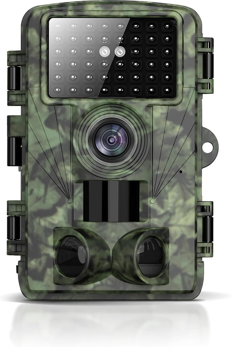 8K 60MP Trail Camera | 0.05s Trigger, 98ft Night Vision, 46 No-Glow IR LEDs, IP66 Waterproof Wildlife Camera