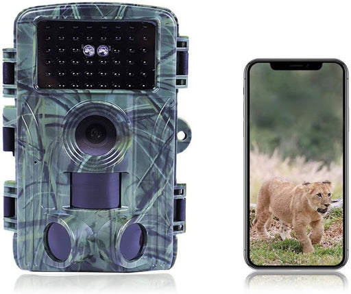 8K 60MP Trail Camera | 0.05s Trigger, 98ft Night Vision, 46 No-Glow IR LEDs, IP66 Waterproof Wildlife Camera - Battery Mate