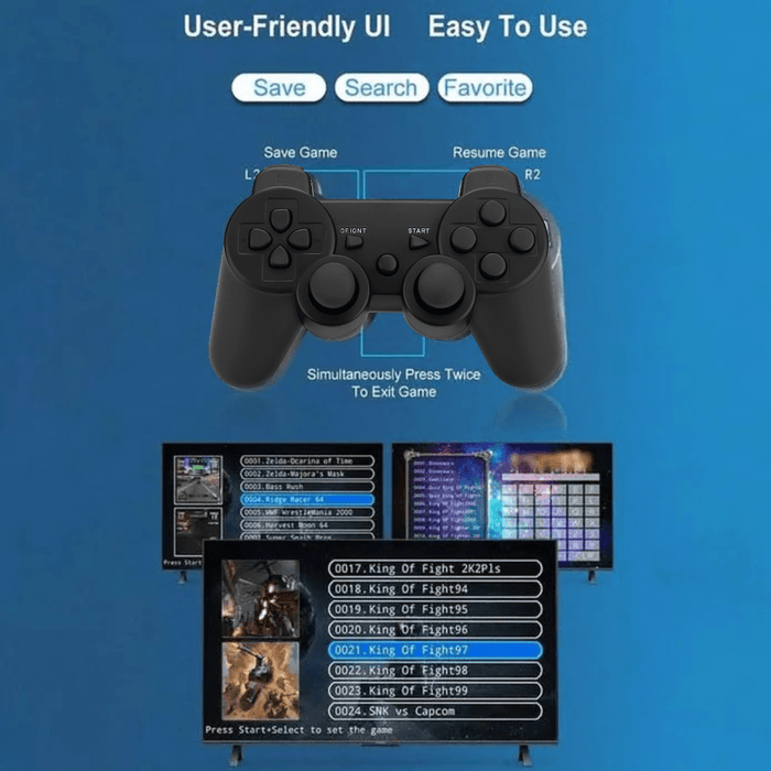 8K Video Quad - core Android TV Box 10000+ Game Console Retro Stick Dual System - Battery Mate