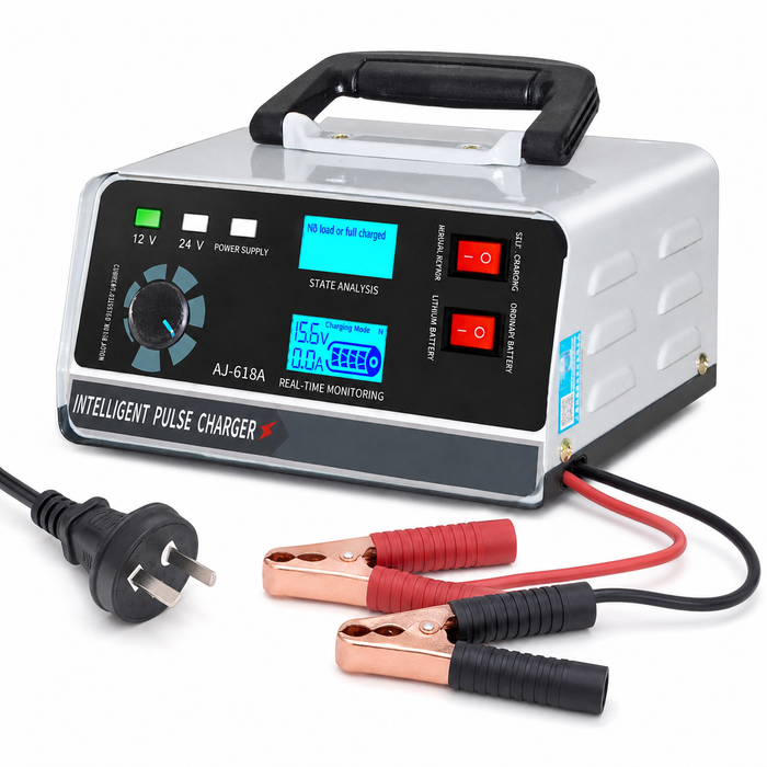 TAVICE 400W 40A 12V/24V Smart Car Battery Charger with Pulse Repair, Trickle Charging for Car Boat, AU Plug