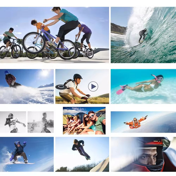 Tavice 4K Action Cam with WiFi Waterproof Sports Camera | 4K Video | Remote Loop Recording | Motion Detection | 170° Wide Angle.