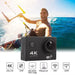 Tavice 4K Action Cam with WiFi Waterproof Sports Camera | 4K Video | Remote Loop Recording | Motion Detection | 170° Wide Angle.