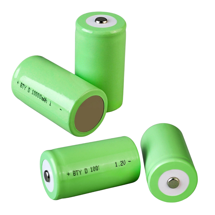 [2 Pack] 10000mAh D-Size 1.2V Ni-MH Rechargeable Batteries | High-Capacity Long-Lasting D Cell Power Set