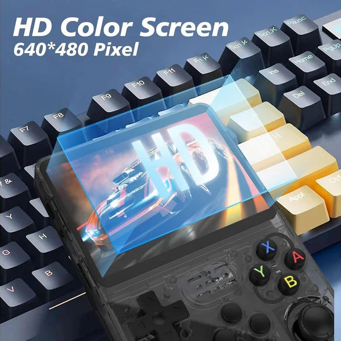 R36S Retro Handheld Console with 3.5" IPS Screen and 128GB of Games