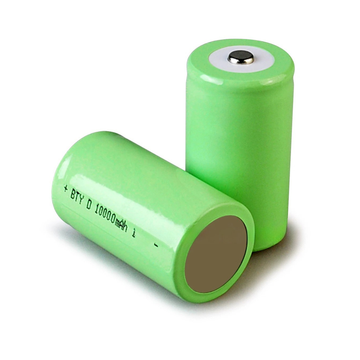 [2 Pack] 10000mAh D-Size 1.2V Ni-MH Rechargeable Batteries | High-Capacity Long-Lasting D Cell Power Set