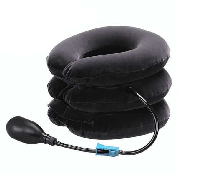 Air Inflatable Neck Pillow Head Cervical Traction Support Stretcher Pain Relief - Battery Mate
