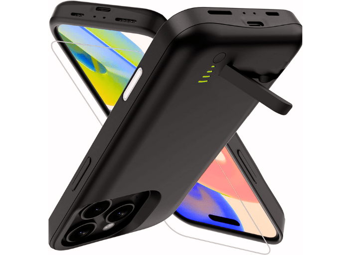 Case for iPhone 17 Air with Built - in 5000mAh Battery & Foldable Stand – Slim and Durable Charging Case - Battery Mate