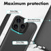 Case for iPhone 17 Pro Max with Built - in 5000mAh Battery & Foldable Stand – Slim and Durable Charging Case - Battery Mate