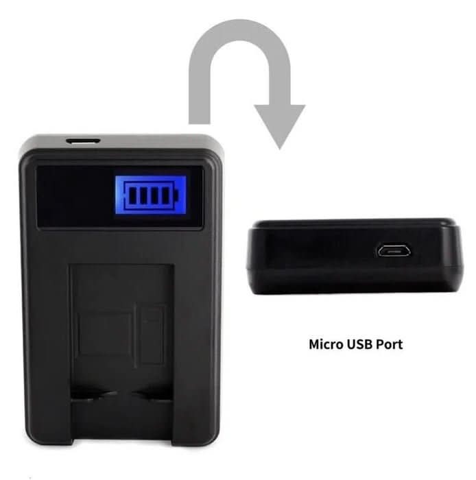 [Combo Pack] 2x NB - 13L 1250mAh Rechargeable Batteries with Smart LCD USB Charger | Replacement for Canon PowerShot G7X, G7X Mark II, G9X, G5X (2 Batteries + Charger) - Battery Mate