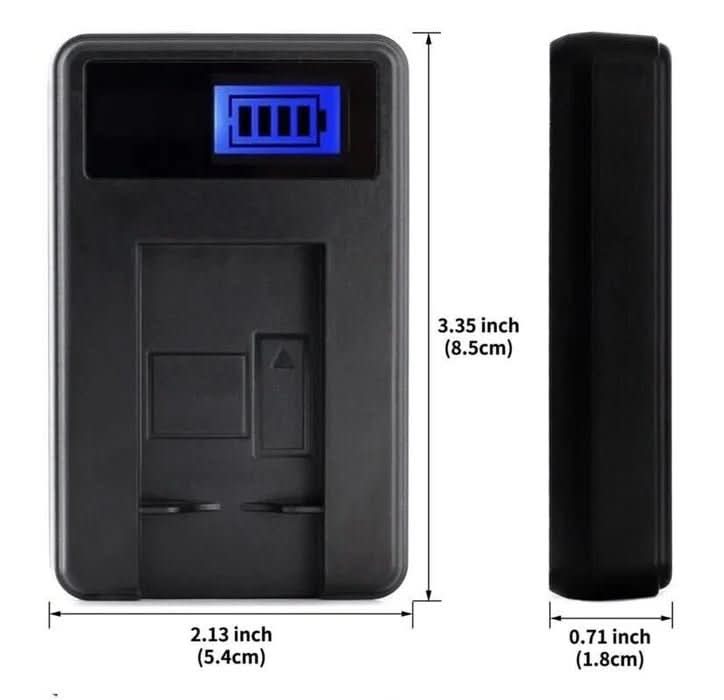 [Combo Pack] 2x NB - 13L 1250mAh Rechargeable Batteries with Smart LCD USB Charger | Replacement for Canon PowerShot G7X, G7X Mark II, G9X, G5X (2 Batteries + Charger) - Battery Mate