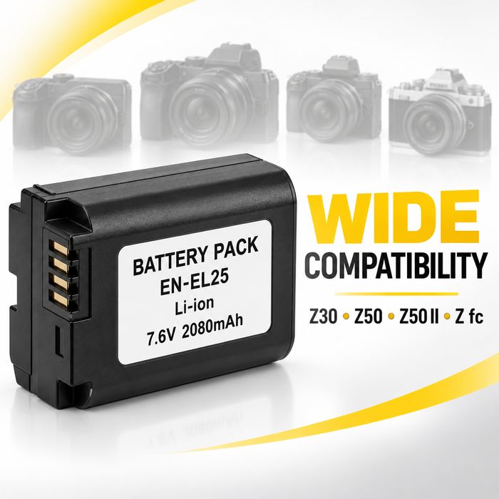 TAVICE EN-EL25 EN-EL25a Battery Compatible with Nikon Z30 Z50 Z50 II Z fc Cameras