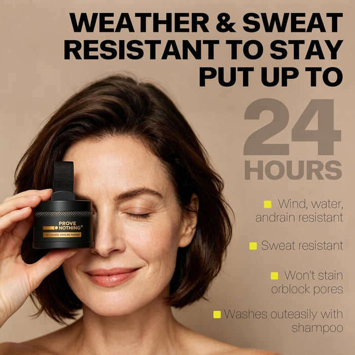 Hairline Powder Root Touch - Up Designed in Australia, Gray Coverage, Bald Spot Concealer, Thinning Hair Fill - In Powder, Sweat & Water Resistant, 24 - Hour Wear for Women & Men (Light Brown) - Battery Mate
