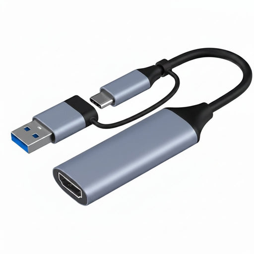 HDMI Video Capture Card USB 3.0 / 1080p HD Recorder For Video Live Streaming Game | USB - A & USB - C Pins - Battery Mate