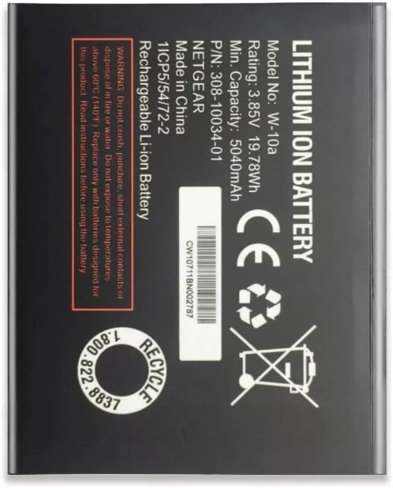 High Capacity Netgear NightHawk M1 MR1100 Router Replacement Battery - Battery Mate