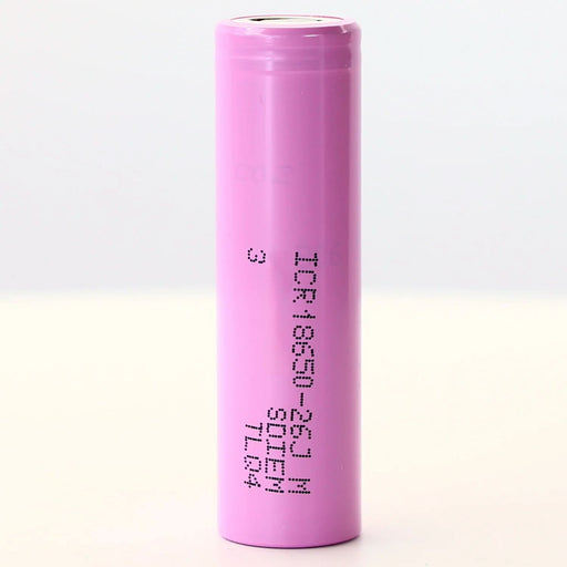 ICR18650 - 26J Rechargeable Battery 2600mAh 3.7V Li - Ion (Flat Top) – High Performance Replacement - Battery Mate