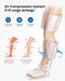Leg Massager for Circulation and Relaxation, Calf Feet Thigh Massage, 6 Modes - Battery Mate