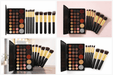 Popfeel 29 Colors Eyeshadow Palette + 10 Brush Set | Matte Shimmer Waterproof Portable Full Size - Battery Mate