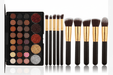 Popfeel 29 Colors Eyeshadow Palette + 10 Brush Set | Matte Shimmer Waterproof Portable Full Size - Battery Mate
