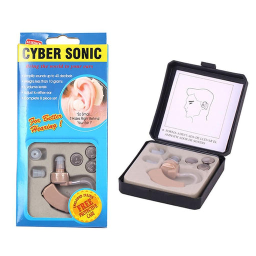 Portable Mini Wireless Hearing Aids Sound BTE with Noise Reduction Chip - Battery Mate
