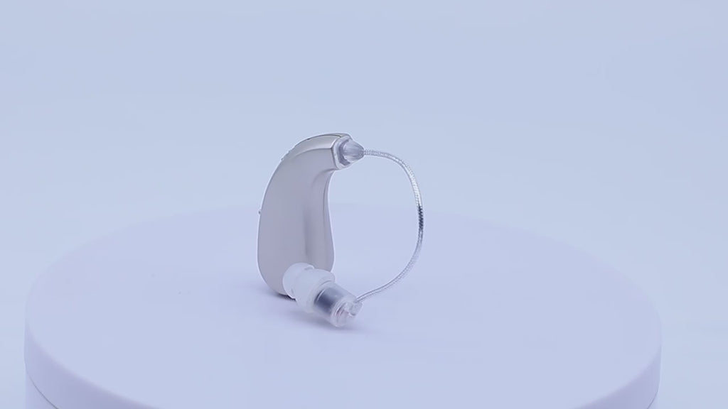 Rechargeable Digital Hearing Aid Behind The Ear | Sound Amplifier Invisible | Noise Reduction Chip.