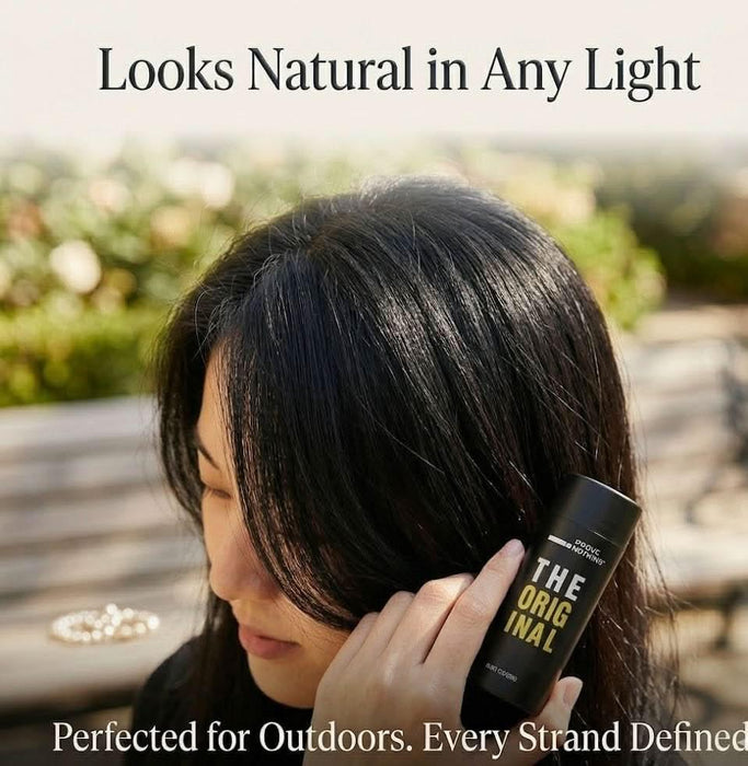 PROVE NOTHING Hair Fibres (28g) Instantly Fuller, Thicker Look Windproof & Sweatproof | Women and Men | Designed in Australia (BLACK) - Battery Mate