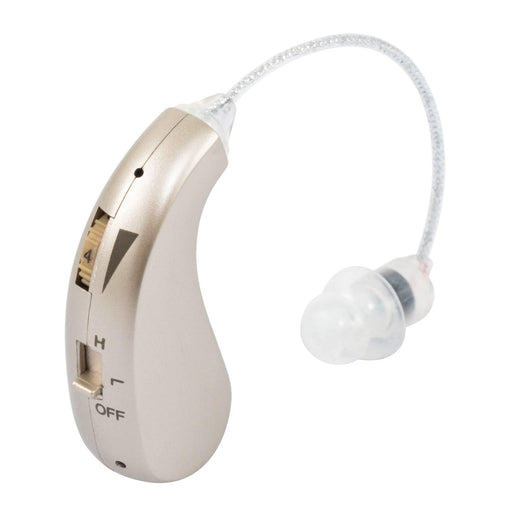 Rechargeable Digital Hearing Aid Behind The Ear | Sound Amplifier Invisible | Noise Reduction Chip - Battery Mate
