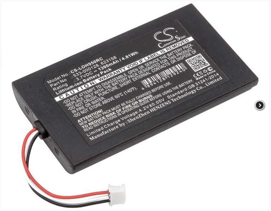 Replacement 533 - 000128 Battery for Logitech Harmony Elite Harmony 950 915 - 000257 915 - 000260 Remote Control - Battery Mate