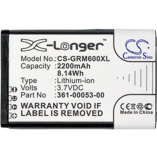 Replacement Battery for Garmin GPS Navigator - 3.7V 2200mAh Li-ion - Battery Mate