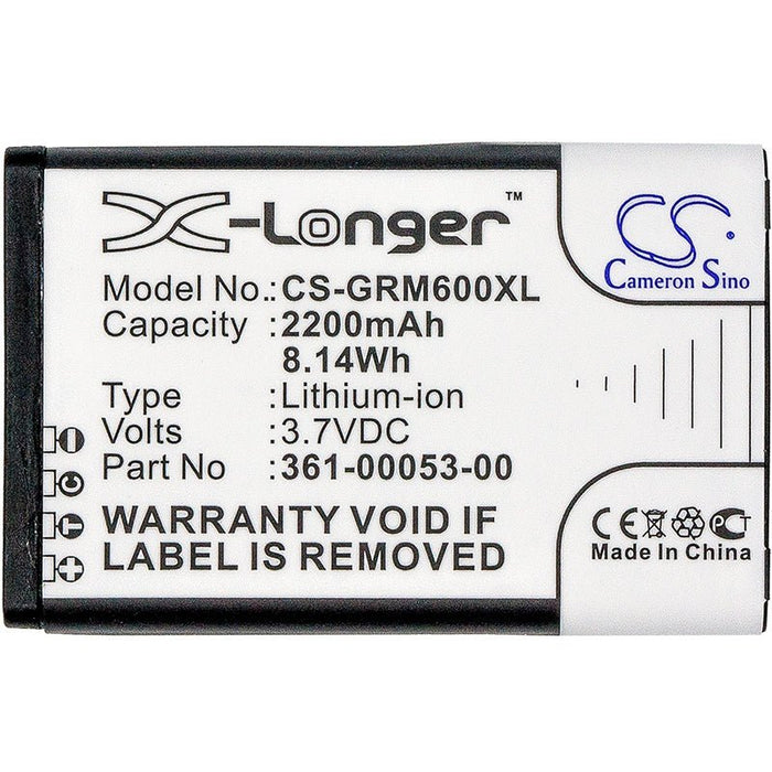 Replacement Battery for Garmin GPS Navigator - 3.7V 2200mAh Li-ion - Battery Mate