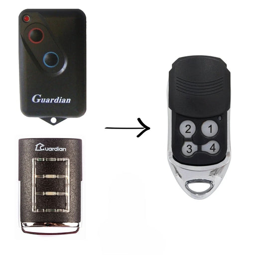 Replacement Compatible Guardian 21230 / 21230L Garage Door Remote - Battery Mate