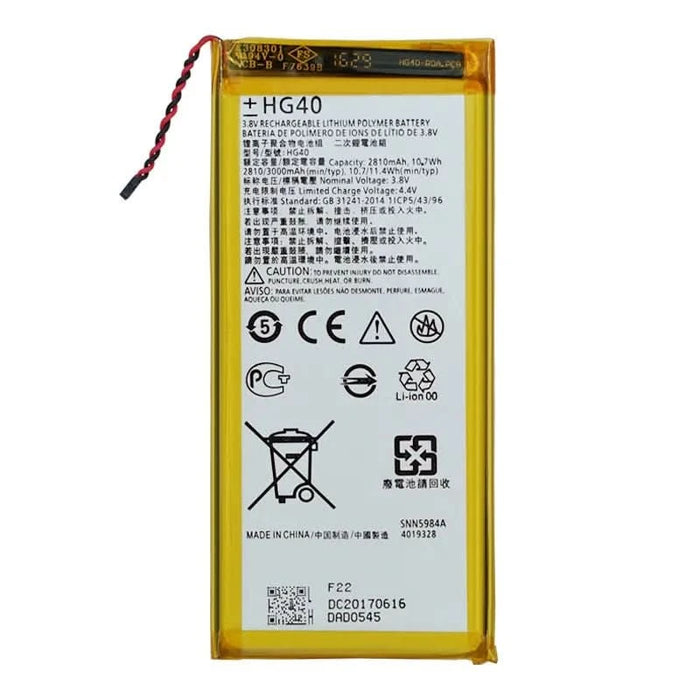 Replacement Motorola HG40 battery compatible with Moto G5 Plus - Battery Mate