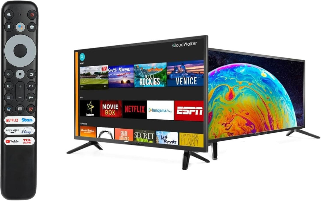 Replacement Remote Control for TCL 4K & 8K Smart TVs – RC902V FAR1/FMR2 Compatible (No Voice Function) - Battery Mate