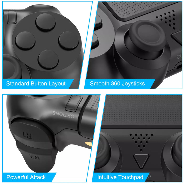 Wireless Controller For Playstation 4 PS4 Controller Unbranded - BLACK