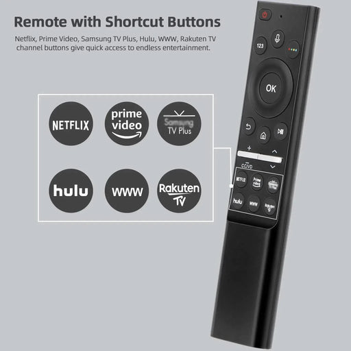 Samsung BN59 - 01266A BN59 - 01298C Replacement Universal Smart TV Remote with Voice Control | Works with 200+ Samsung TV Models - Battery Mate