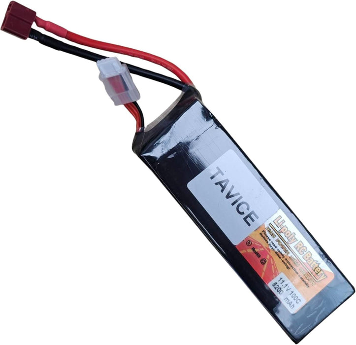 TAVICE 2 Pack 3S LiPo Battery 11.1V 5200mAh 100C with Deans Connector Compatible with RC Cars, Airplanes & Boats - Battery Mate