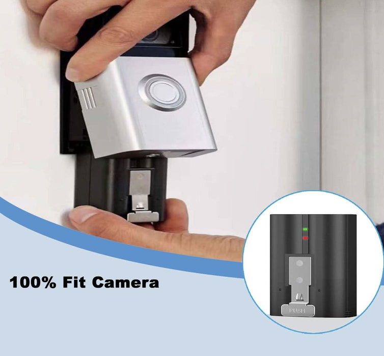 TAVICE 2 - Pack 6040mAh 3.65V Rechargeable Replacement Batteries with Dual Charger Station for Ring Video Doorbell 2/3/4, Spotlight Cam & Stick Up Cam - Battery Mate