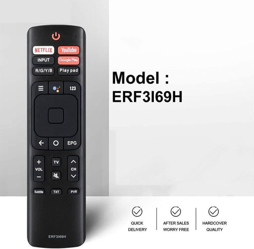 TAVICE 2 PACK ERF3I69H Remote Control for HISENSE TV 50RG 55RG 65RG RG SERIES ERF3169H - Battery Mate