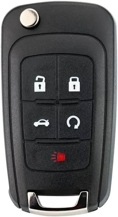 TAVICE 2 PACK For HOLDEN COMMODORE VF 5 Button Remote Flip Key Blank Shell/Case/Enclosure - Battery Mate