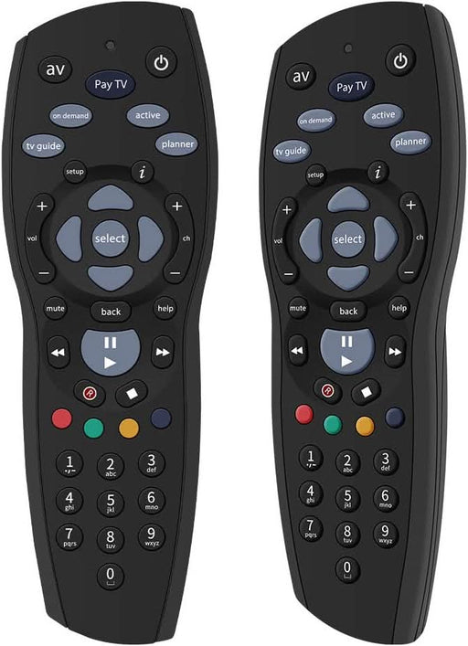 TAVICE 2 PACK Foxtel Remote Control Compatible Replacement Standard Q IQ2 IQ3 IQ4 HD - Battery Mate