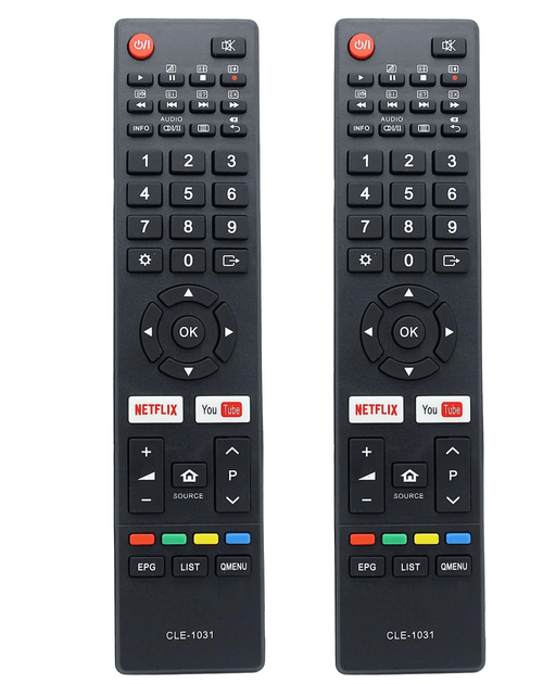 TAVICE 2 PACK Remote for HITACHI CLE - 1031 TV 55UHDSM8 65UHDSM8 70UHDSM8 75UHDSM8 - Battery Mate