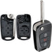 TAVICE 2 Pack Replacement remote Flip car key shell suitable for HYUNDAI i20 i30 i35 - Battery Mate