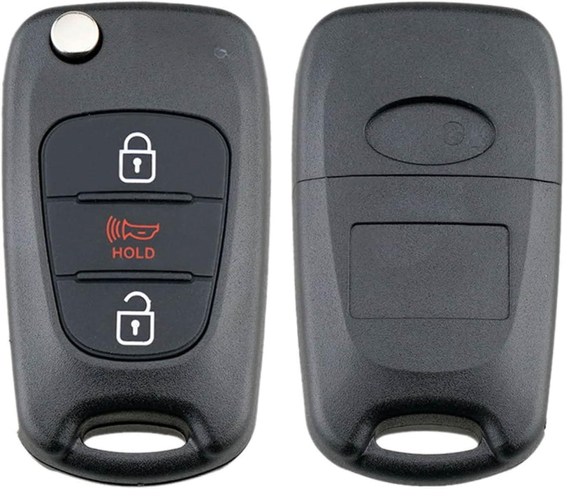 TAVICE 2 Pack Replacement remote Flip car key shell suitable for HYUNDAI i20 i30 i35 - Battery Mate