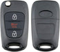 TAVICE 2 Pack Replacement remote Flip car key shell suitable for HYUNDAI i20 i30 i35 - Battery Mate