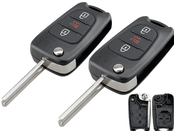TAVICE 2 Pack Replacement remote Flip car key shell suitable for HYUNDAI i20 i30 i35 - Battery Mate