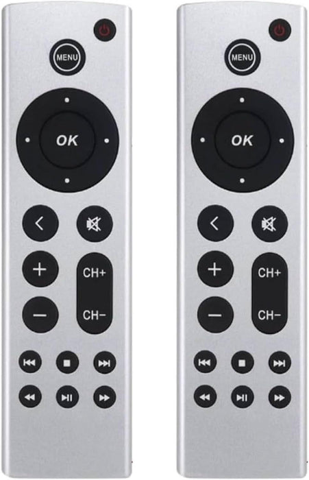 TAVICE 2 PACK Replacement Universal Infrared Remote Control Compatible For Apple TV1/TV2/TV3 - Battery Mate