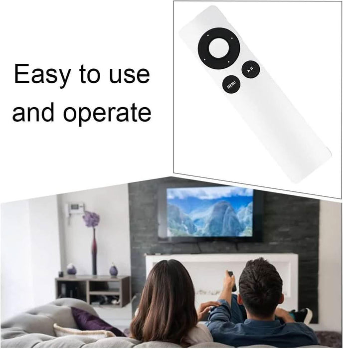 TAVICE 2 PACK Replacement Universal Infrared Remote Control Compatible For Apple TV1/TV2/TV3 - Battery Mate