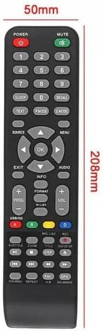 TAVICE 2 PACK VIVO & Viano TV Remote Control For LCD LED Combo (with DVD) TV - Battery Mate