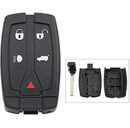 TAVICE 2/3 &amp 5 Button Car Key Compatible with Land Rover Freelander 2 &amp; Freelander 3 Key Fob Shell - Battery Mate