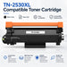 TAVICE 2X TN2530XL Toner Compatible with Brother MFC-L2800DW DCP-L2640DW HL-L2460DW - Battery Mate